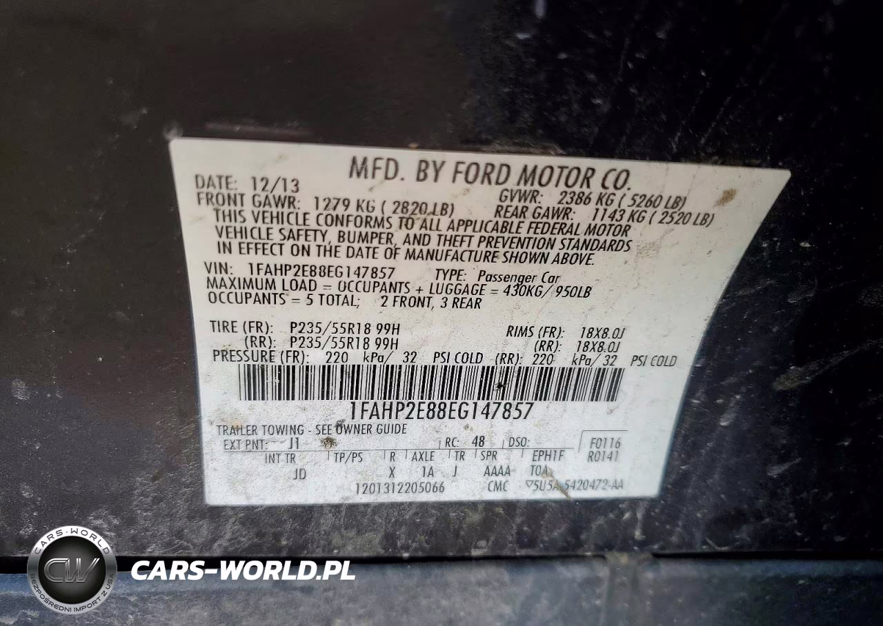 2014 Ford Taurus Sel VIN:1FAHP2E88EG147857 - 12