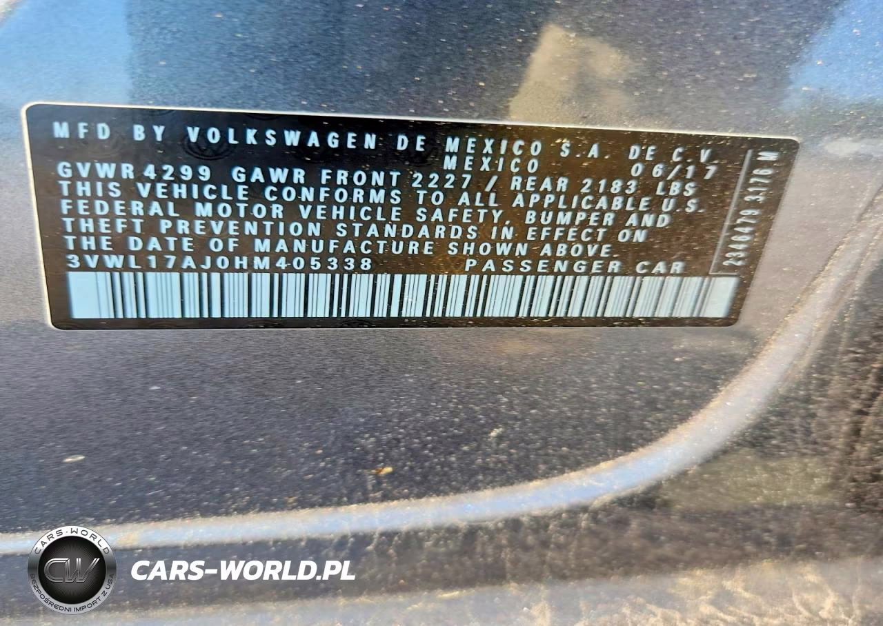 2017 Volkswagen Jetta Sel VIN:3VWL17AJ0HM405338 - 12