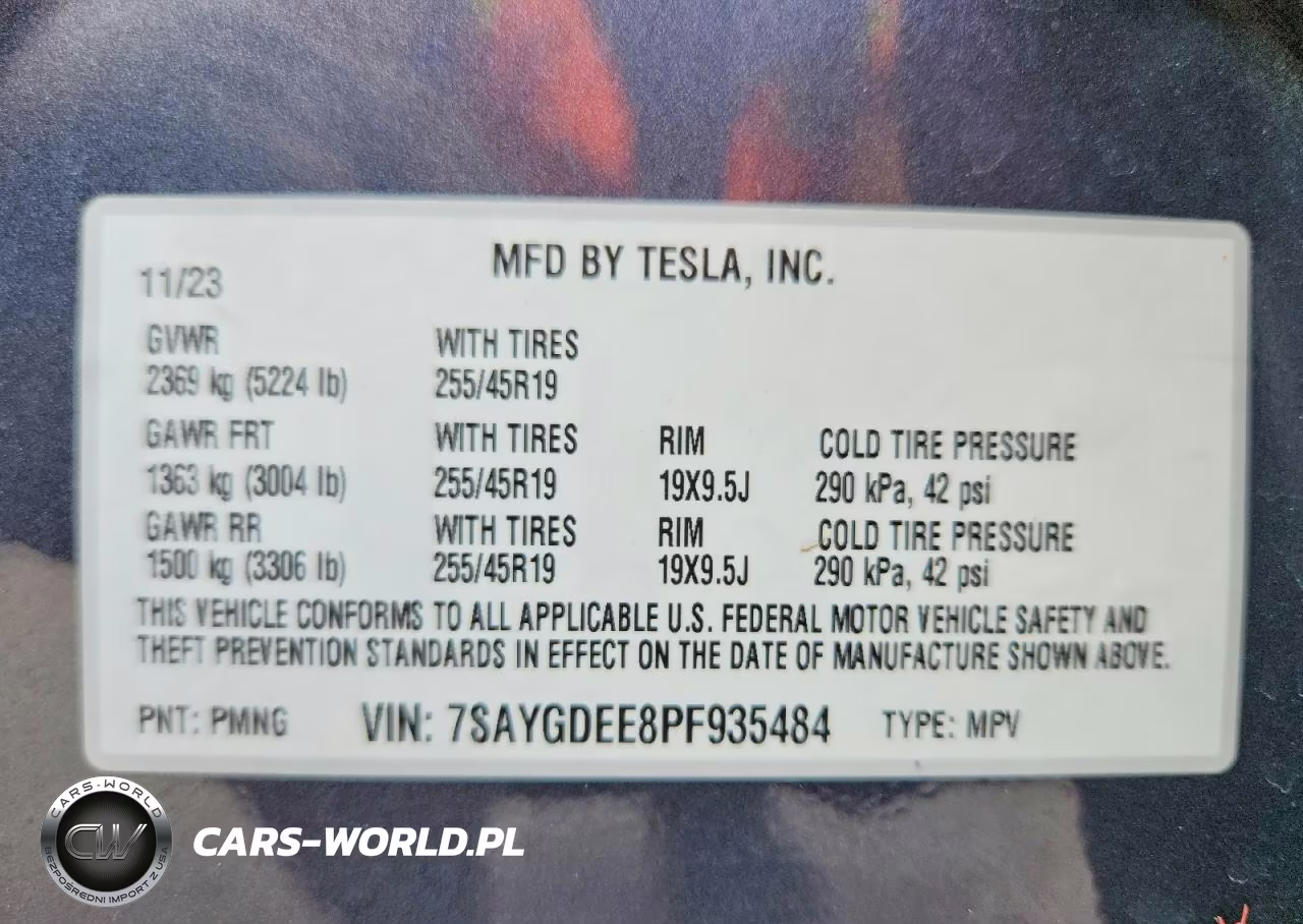2023 Tesla Model Y VIN:7SAYGDEE8PF935484 - 12
