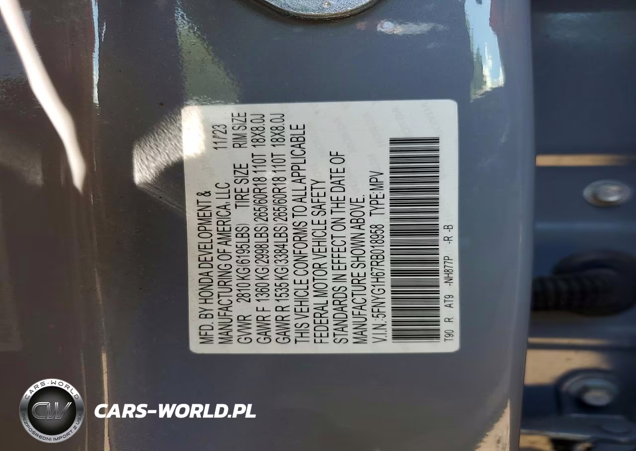 2024 Honda Pilot Trailsport VIN:5FNYG1H67RB018958 - 13