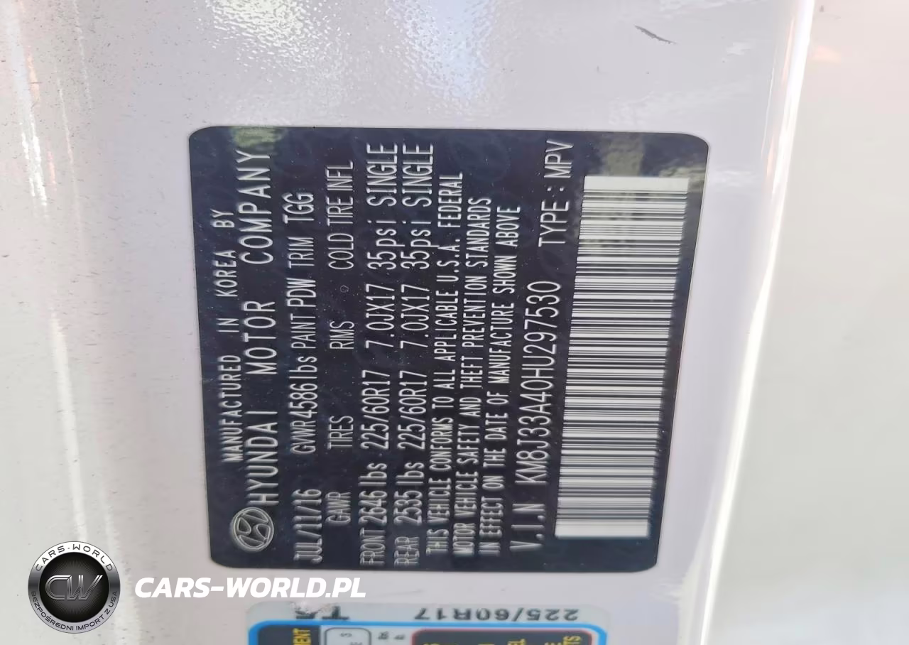 2017 Hyundai Tucson Se VIN:KM8J33A40HU297530 - 13