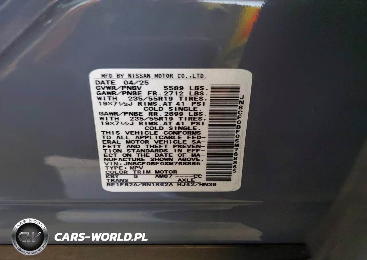 2025 Nissan Ariya Engage VIN:JN8CF0BF0SM768865 - 14
