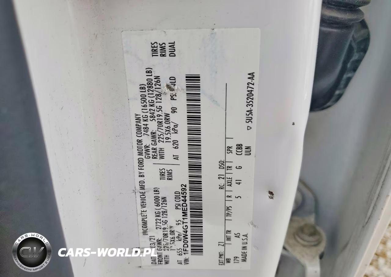 2021 Ford F450 Super Duty VIN:1FD0W4GT1MED44592 - 12