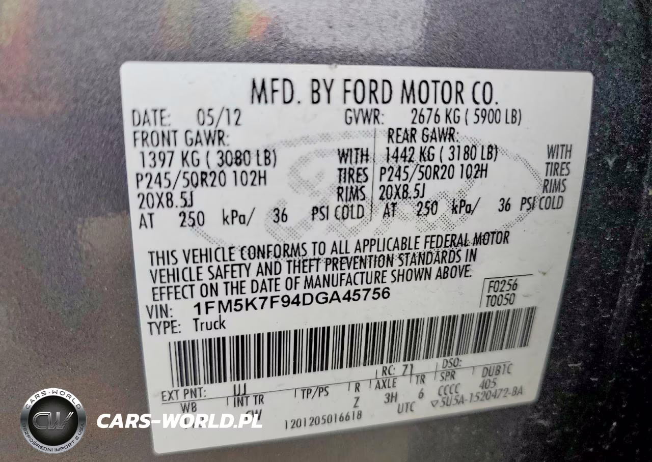 2013 Ford Explorer Limited VIN:1FM5K7F94DGA45756 - 14