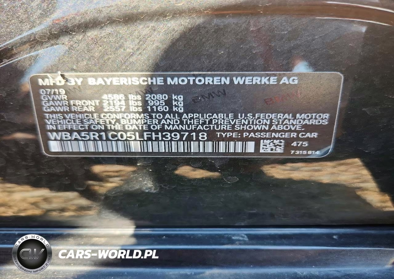 2020 BMW 330I VIN:WBA5R1C05LFH39718 - 12