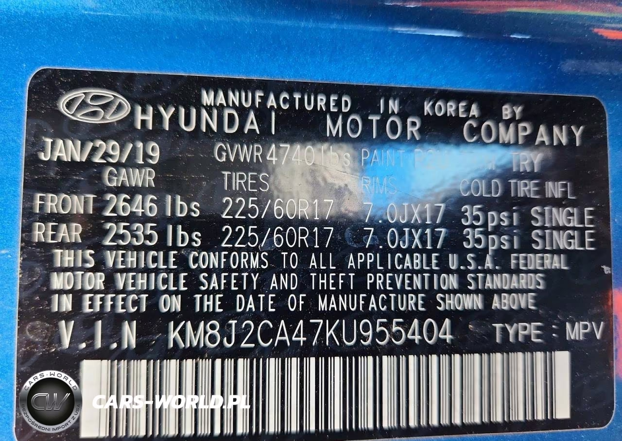 2019 Hyundai Tucson Se VIN:KM8J2CA47KU955404 - 14