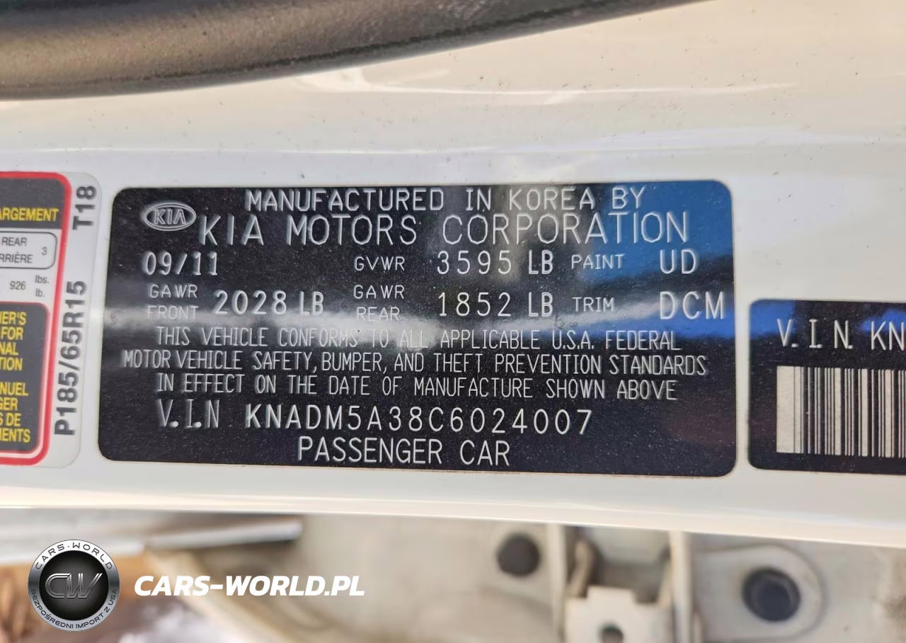 2012 Kia Rio Lx VIN:KNADM5A38C6024007 - 13