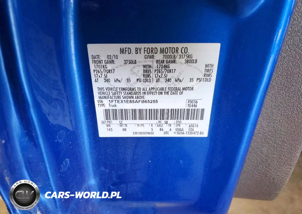 2010 Ford F150 Super Cab VIN:1FTEX1E85AFB65255 - 12