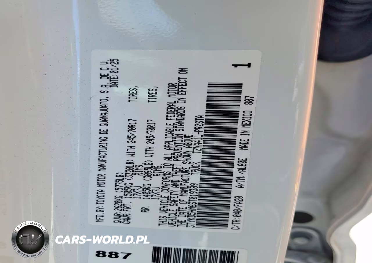 2025 Toyota Tacoma Sr VIN:3TYKD5HN6ST019389 - 12