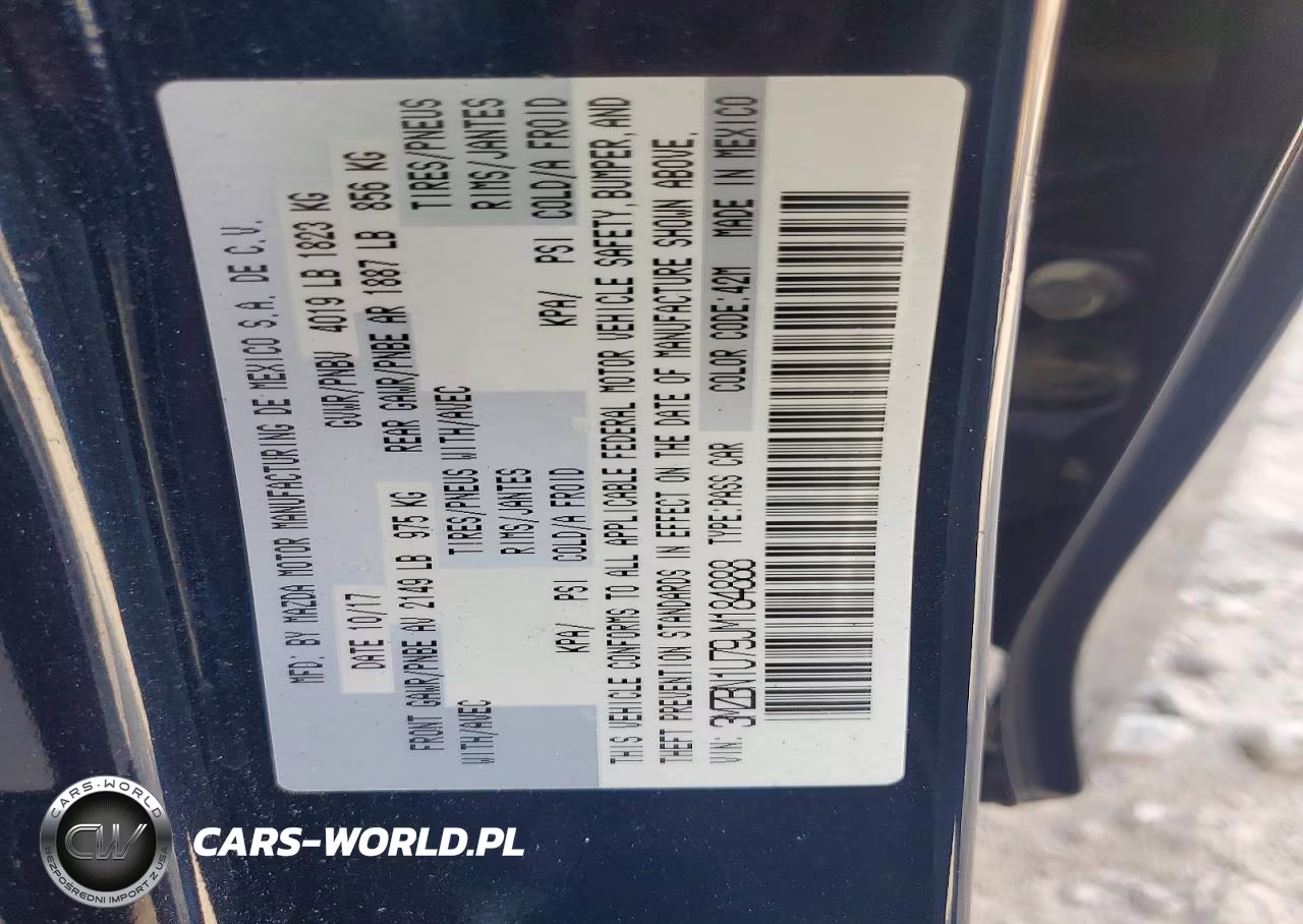 2018 Mazda 3 Sport VIN:3MZBN1U79JM184888 - 12