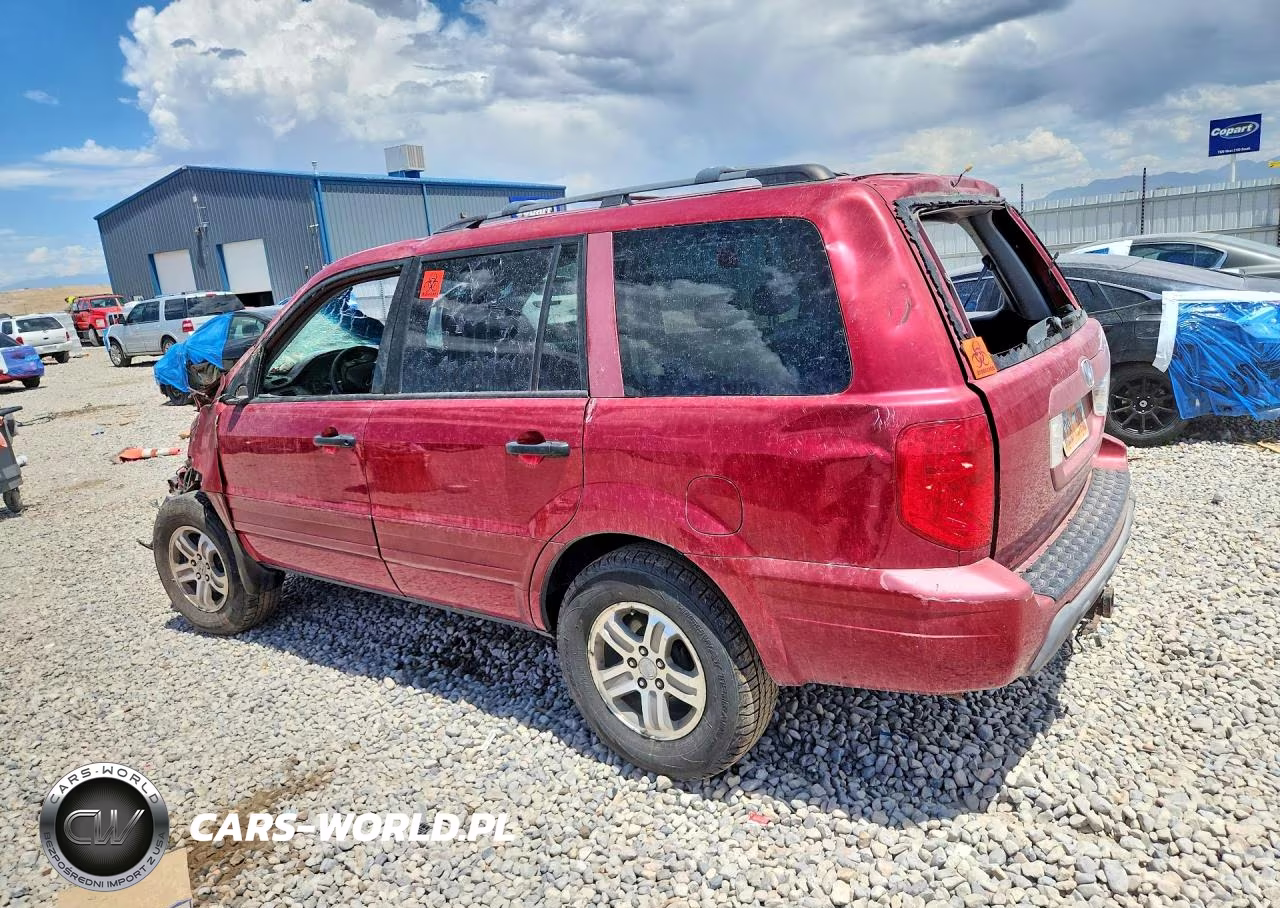 2003 Honda Pilot Exl VIN:2HKYF18583H563487 - 2