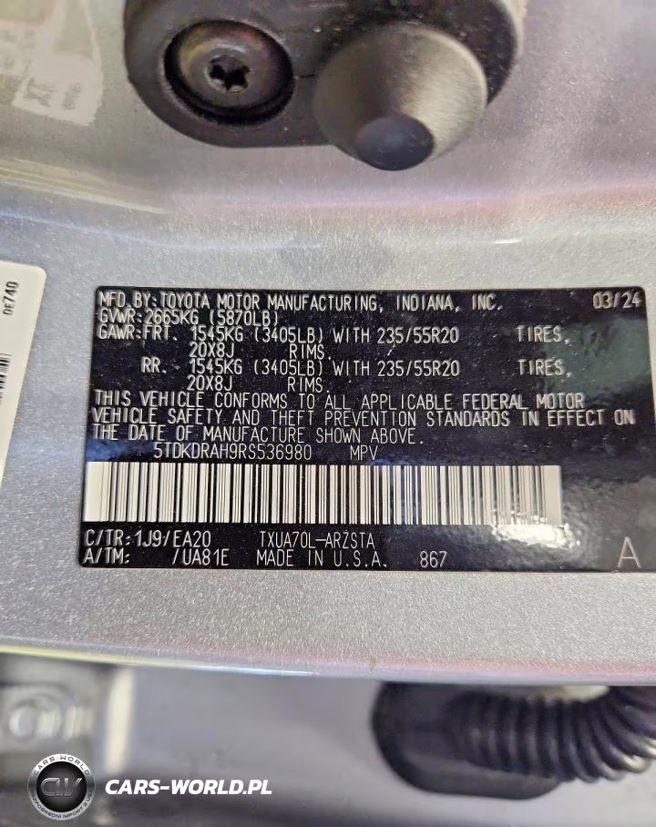 2024 Toyota Highlander Xse VIN:5TDKDRAH9RS536980 - 14
