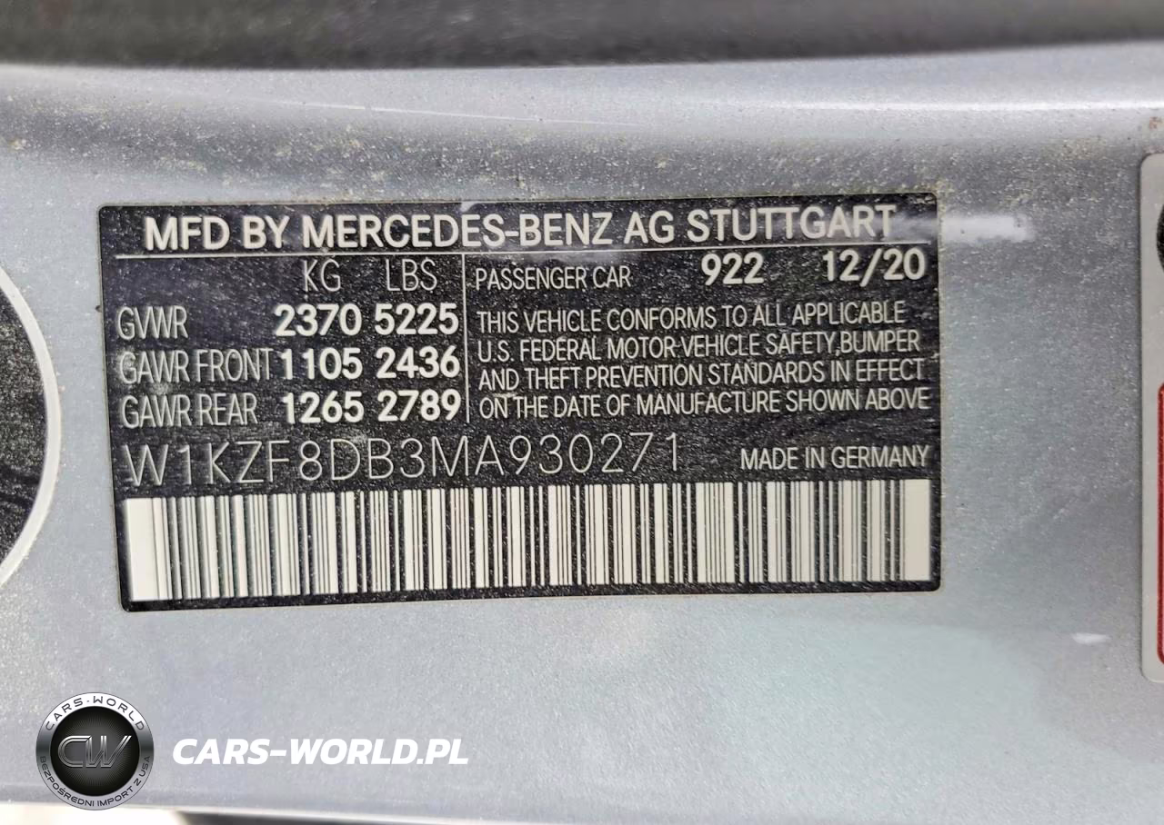 2021 Mercedes-Benz E 350 VIN:W1KZF8DB3MA930271 - 12