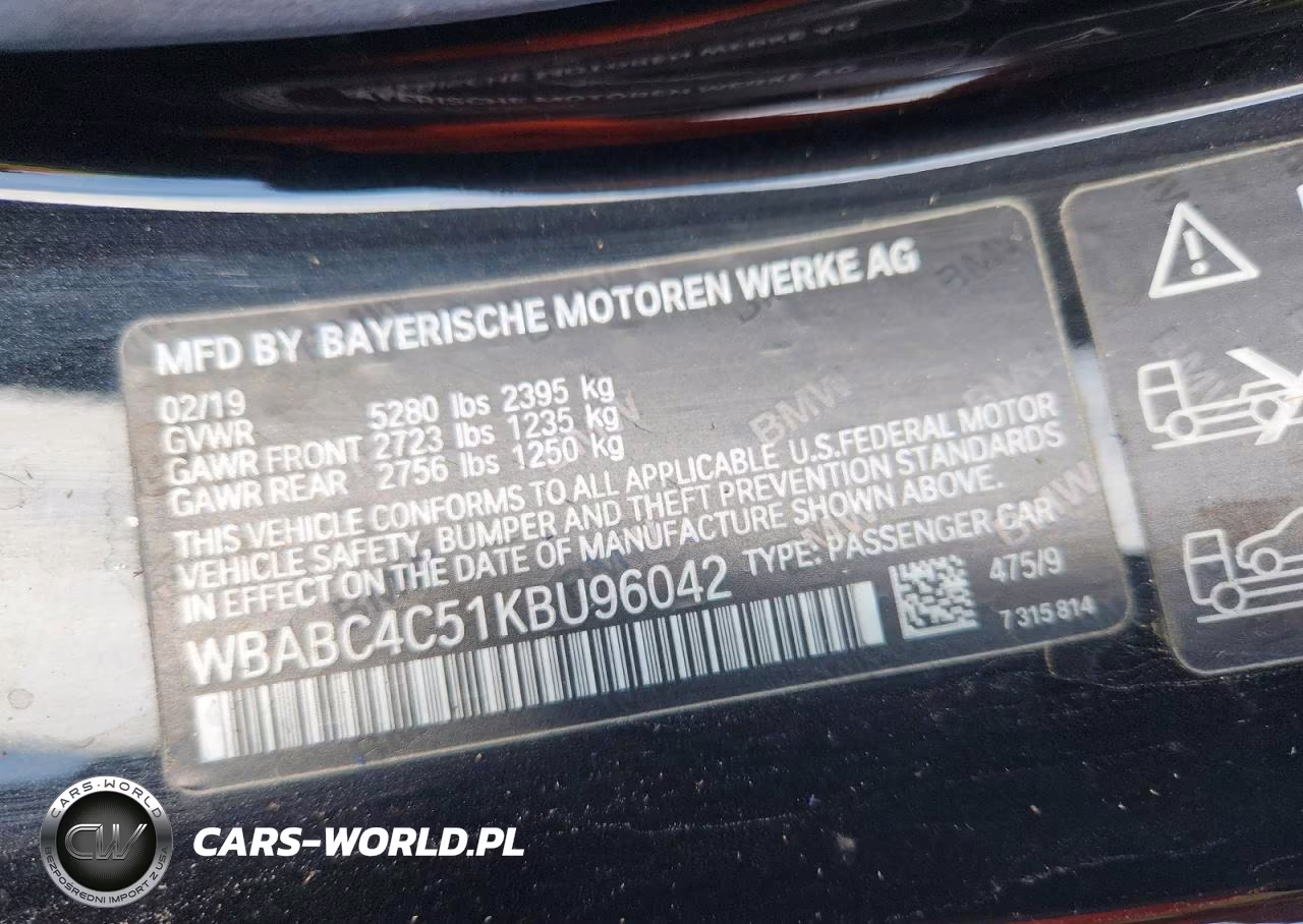 2019 BMW M850Xi VIN:WBABC4C51KBU96042 - 12