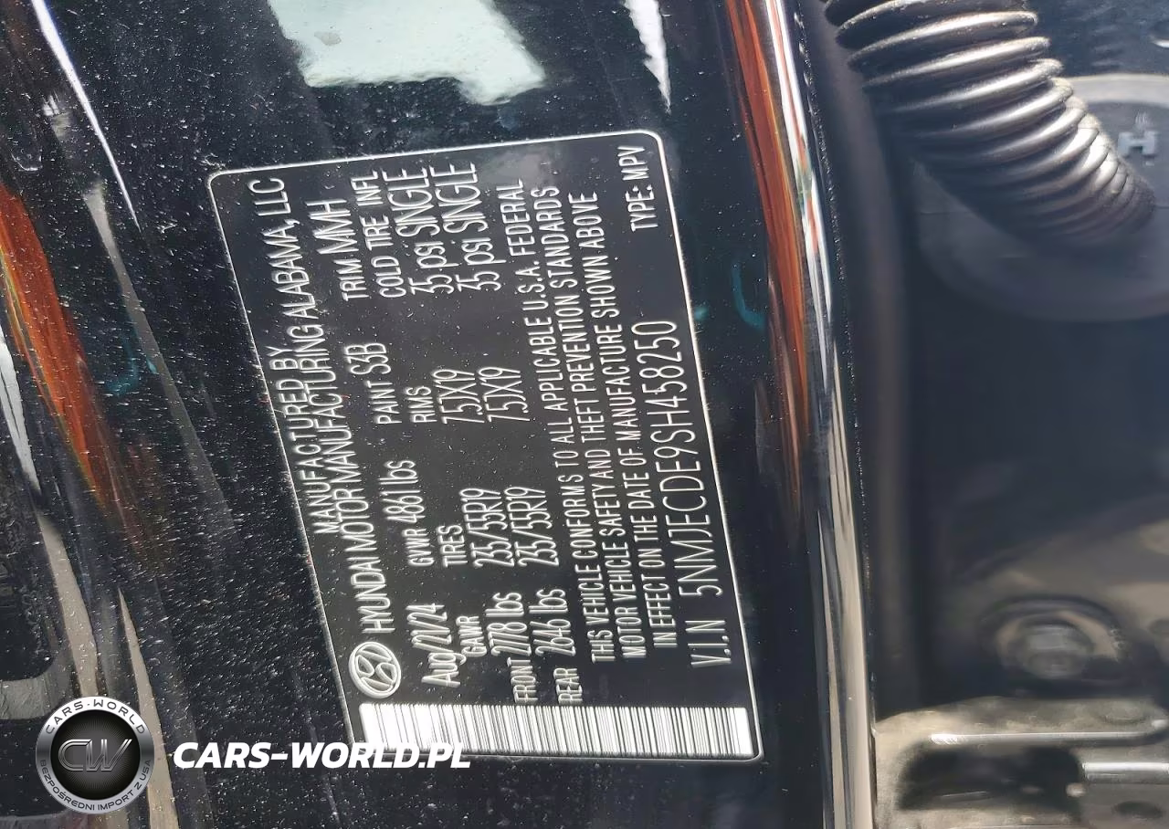 2025 Hyundai Tucson Limited VIN:5NMJECDE9SH458250 - 13