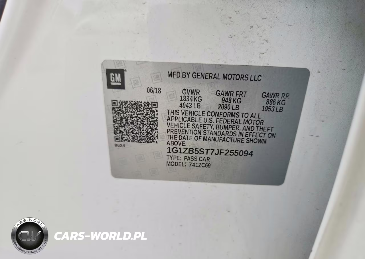 2018 Chevrolet Malibu Ls VIN:1G1ZB5ST7JF255094 - 12