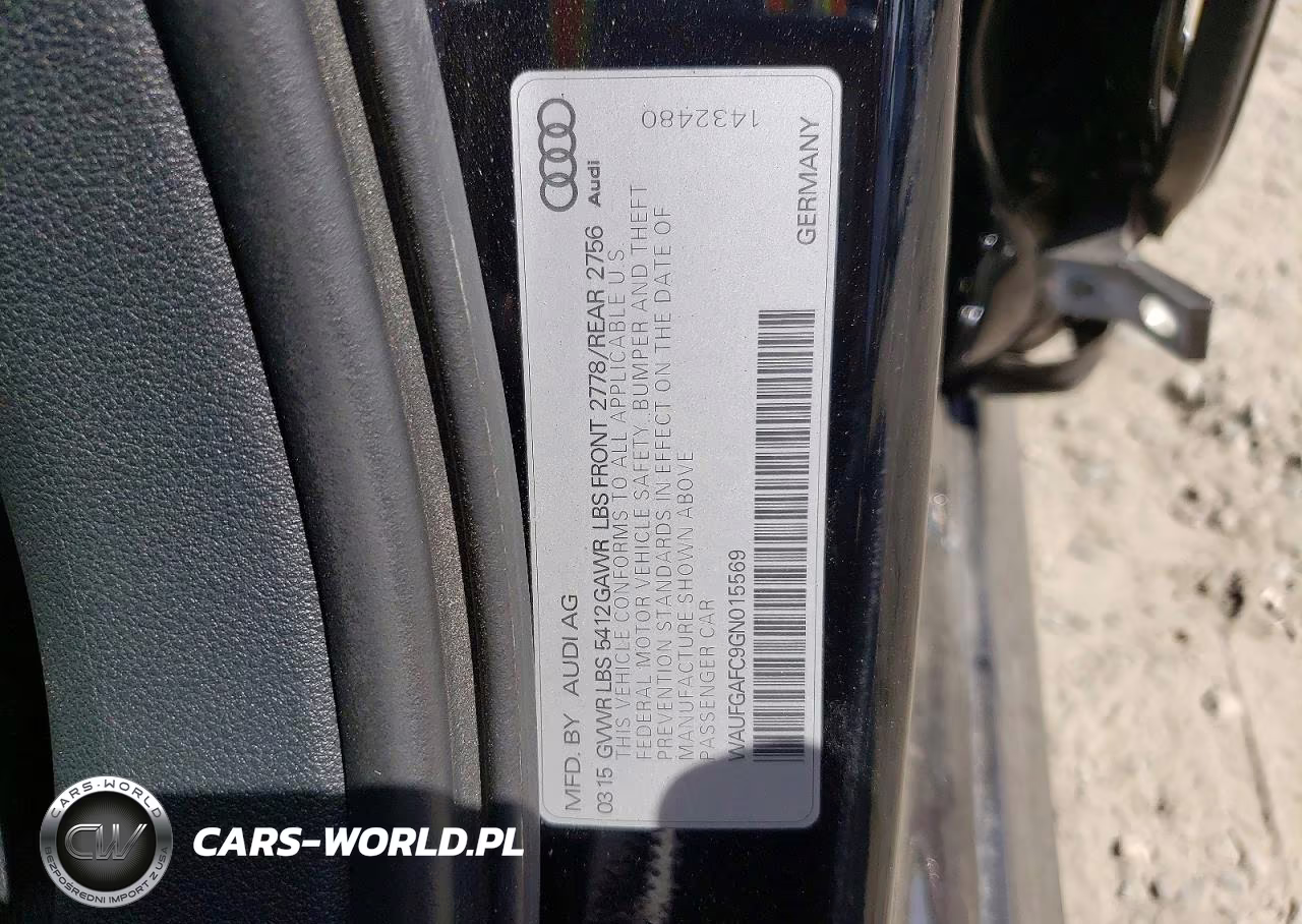 2016 Audi A6 3.0T Premium Plus VIN:WAUFGAFC9GN015569 - 12