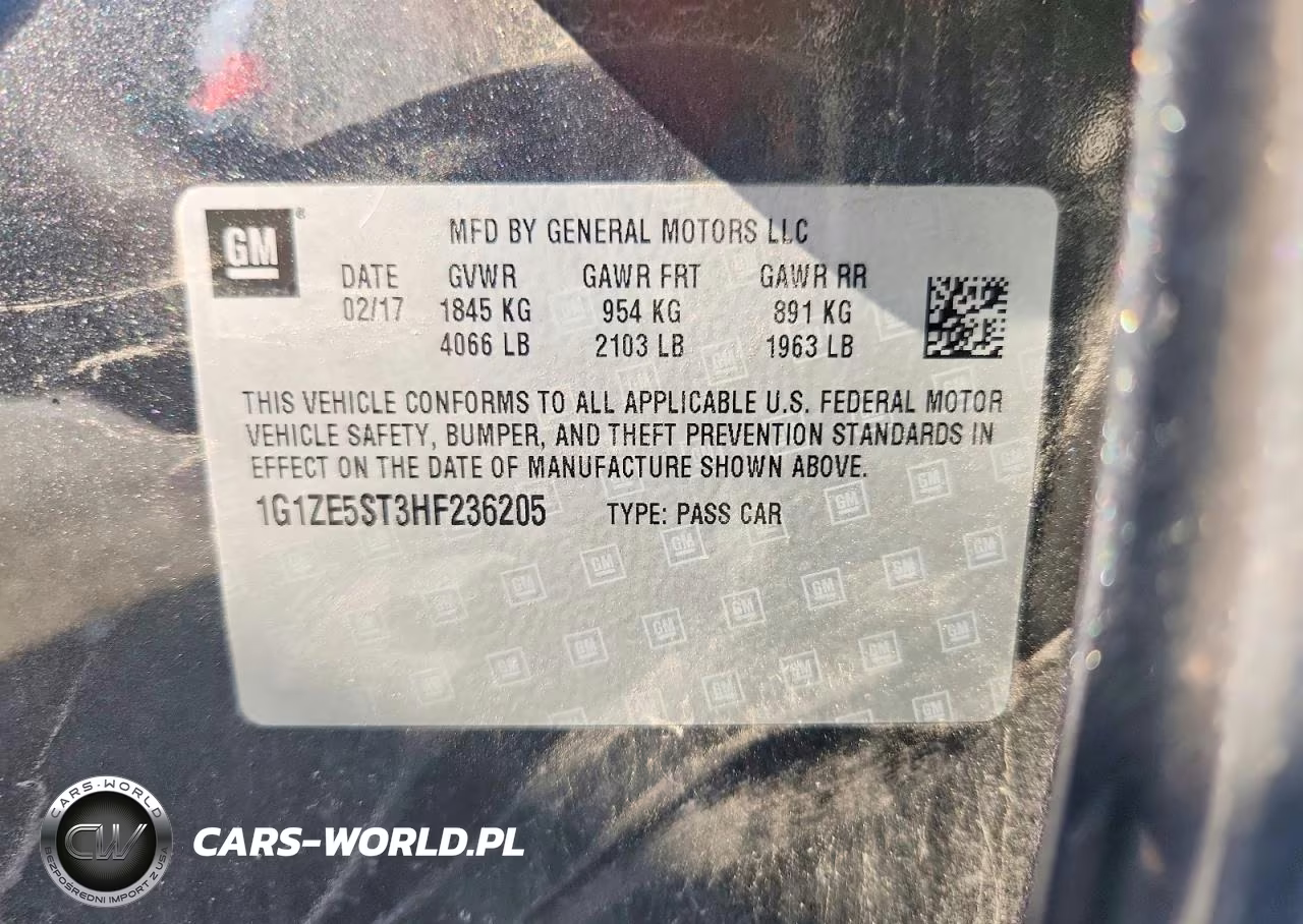 2017 Chevrolet Malibu Lt VIN:1G1ZE5ST3HF236205 - 12