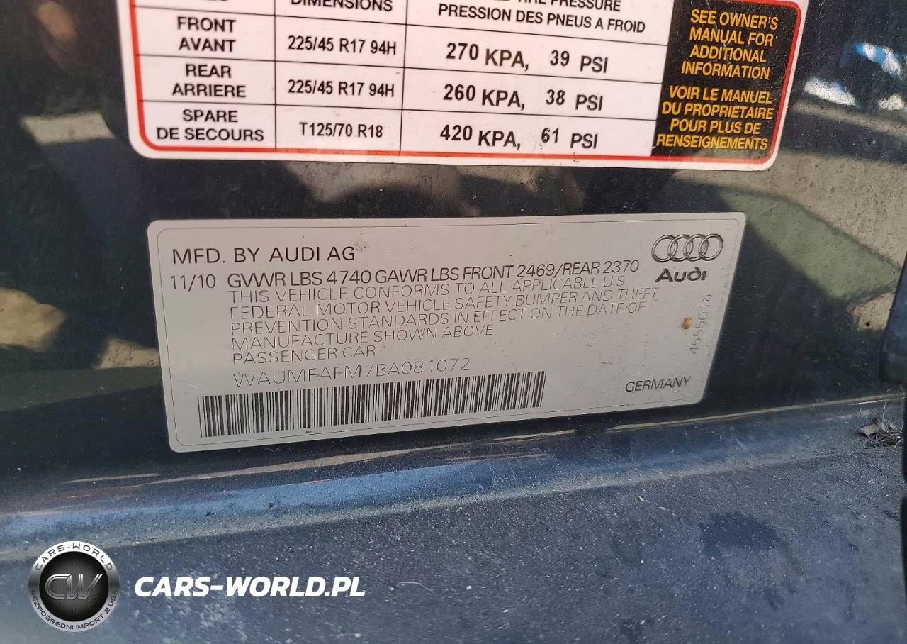 2011 Audi A3 Premium Plus VIN:WAUMFAFM7BA081072 - 12