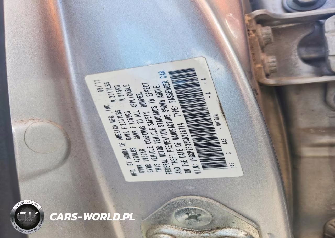 2012 Honda Accord Lx VIN:1HGCP2F38CA226714 - 13