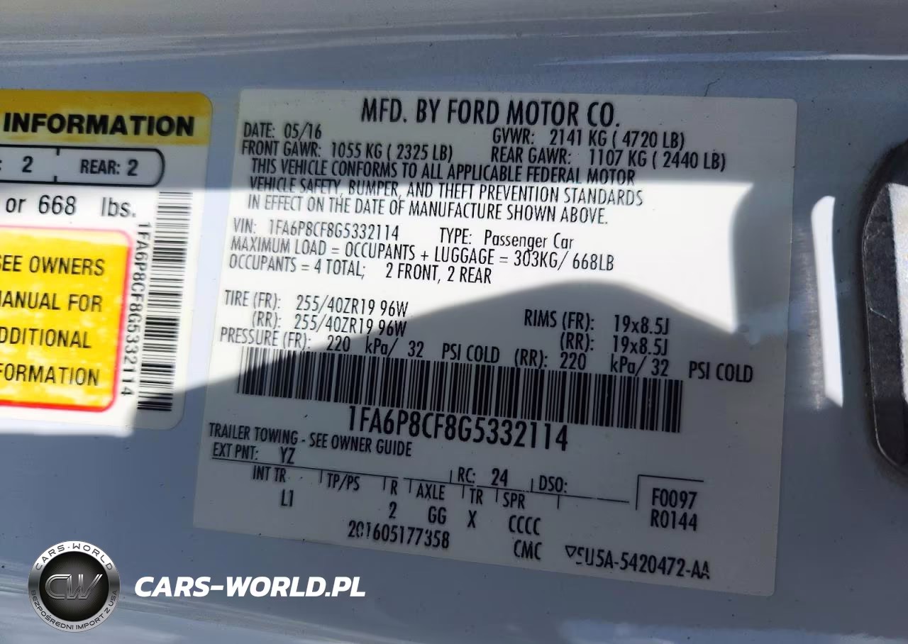 2016 Ford Mustang Gt VIN:1FA6P8CF8G5332114 - 13