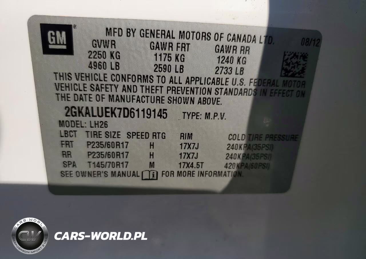 2013 GMC Terrain Slt VIN:2GKALUEK7D6119145 - 13