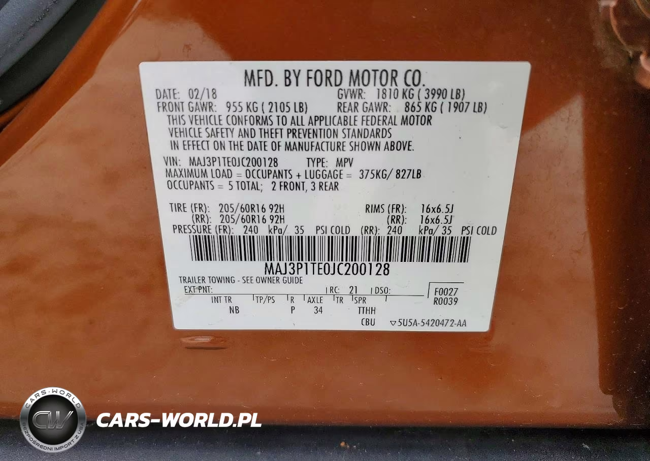 2018 Ford Ecosport Se VIN:MAJ3P1TE0JC200128 - 14