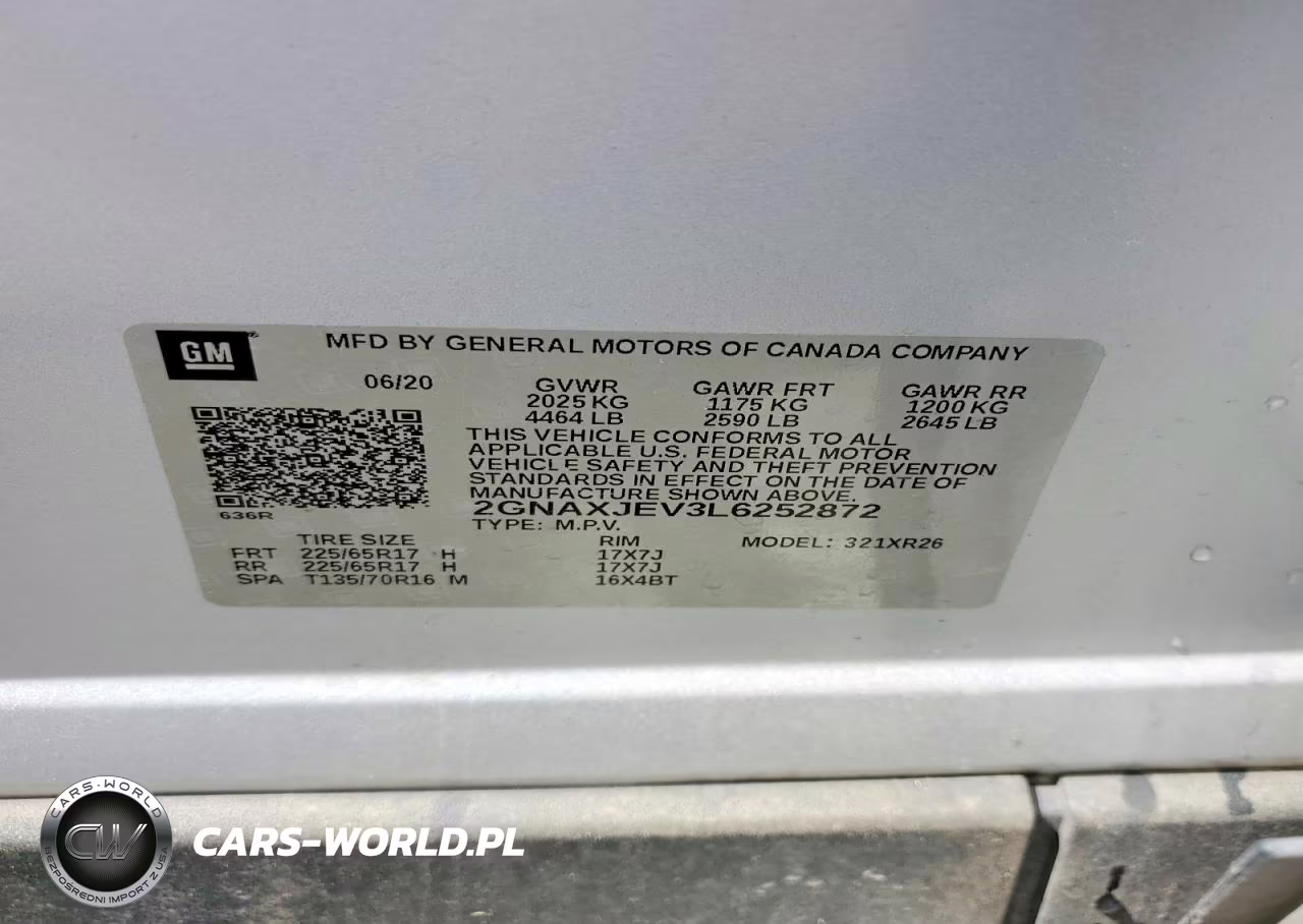 2020 Chevrolet Equinox Lt VIN:2GNAXJEV3L6252872 - 12