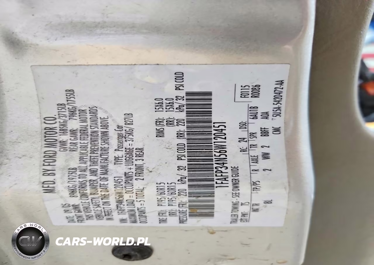 2006 Ford Focus Zx4 VIN:1FAFP34N56W120451 - 12
