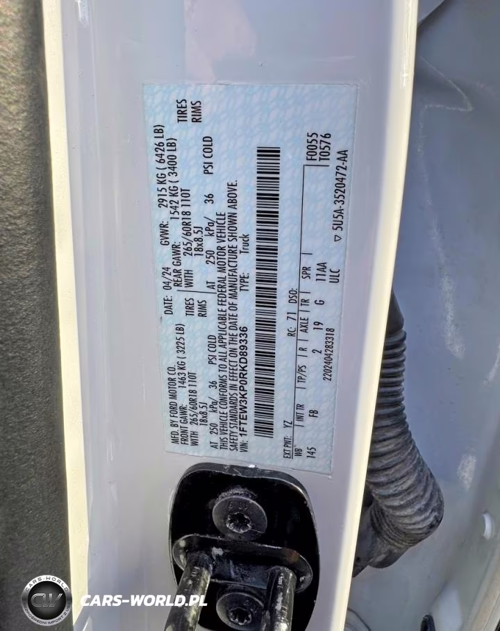 2024 Ford F150 Xlt VIN:1FTEW3KP0RKD89336 - 10