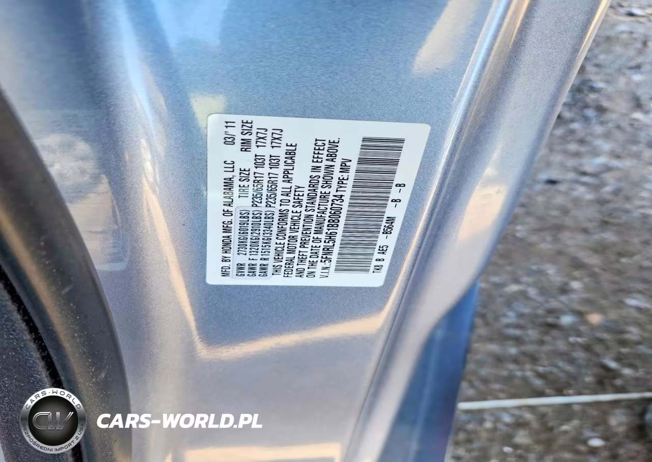 2011 Honda Odyssey Exl VIN:5FNRL5H61BB060734 - 12