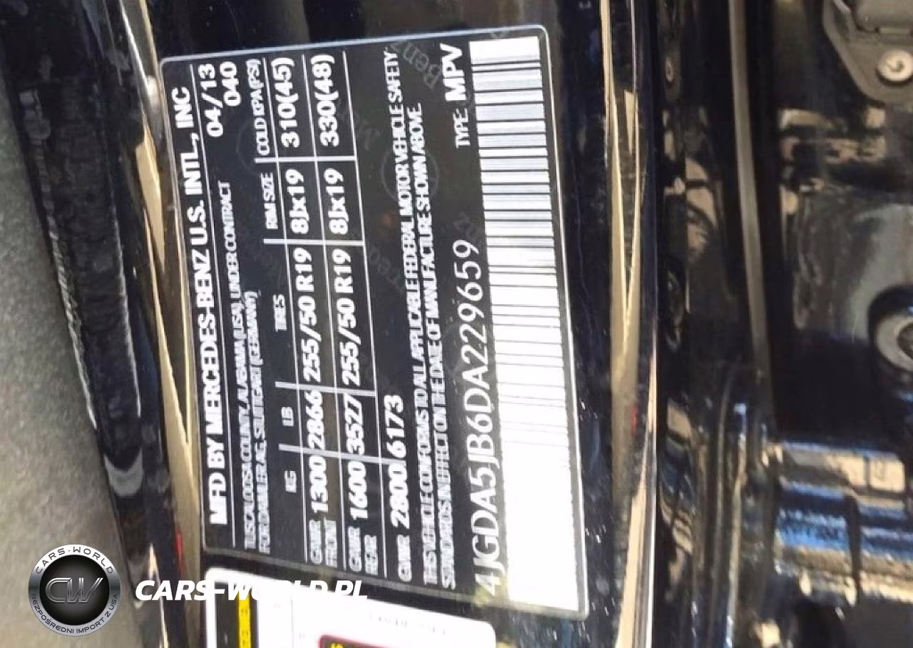 2013 Mercedes-Benz Ml 350 VIN:4JGDA5JB6DA229659 - 10