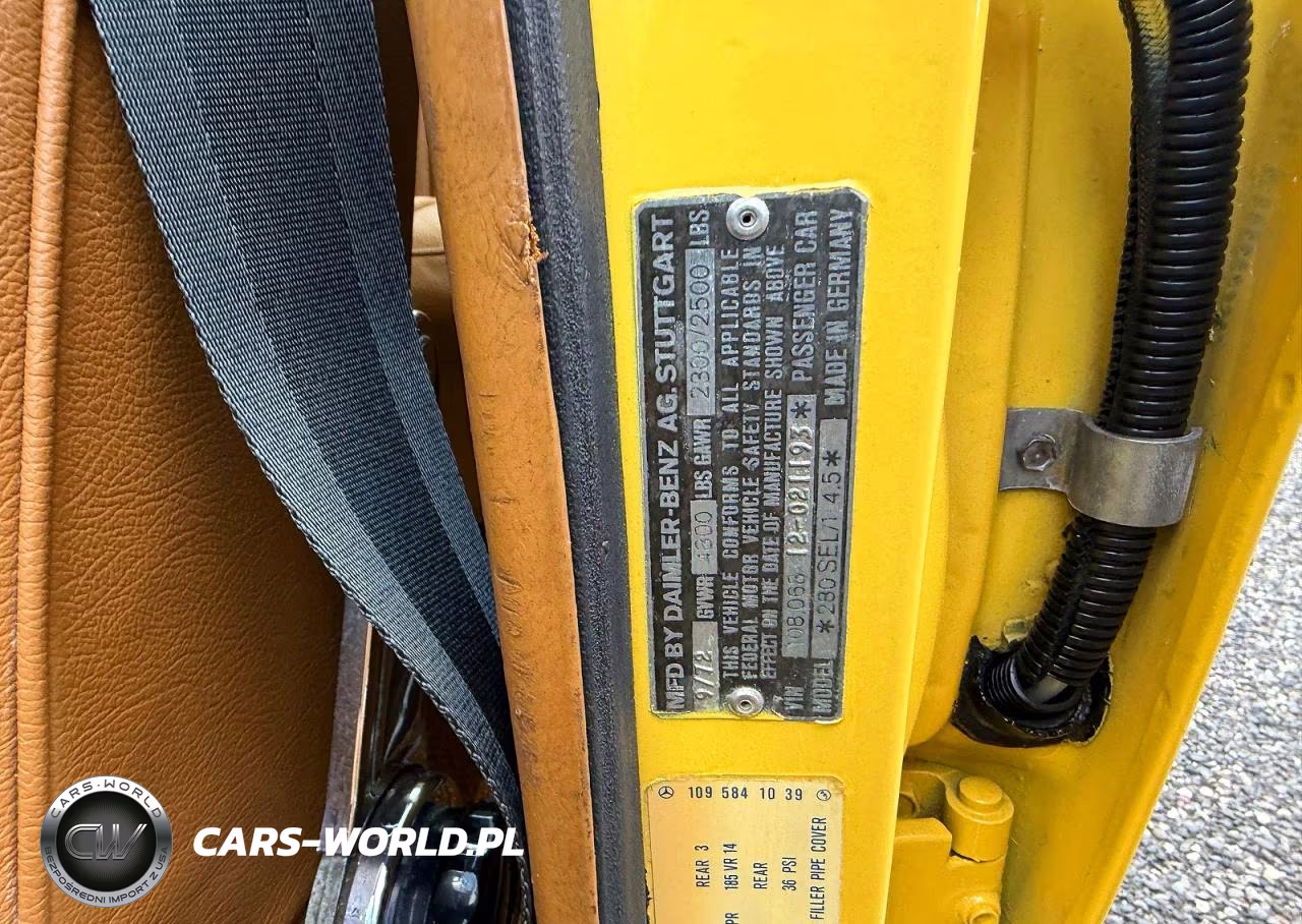 1973 MERCEDES-BENZ 280SEL 4.5 VIN:10806812021193 - 10