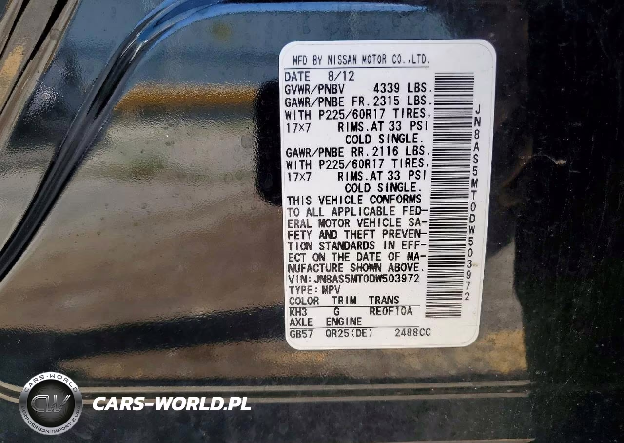 2013 Nissan Rogue VIN:JN8AS5MT0DW503972 - 13