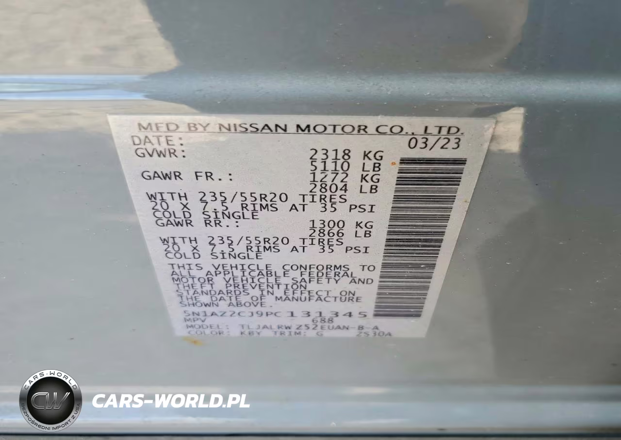 2023 Nissan Murano Sl VIN:5N1AZ2CJ9PC131345 - 13