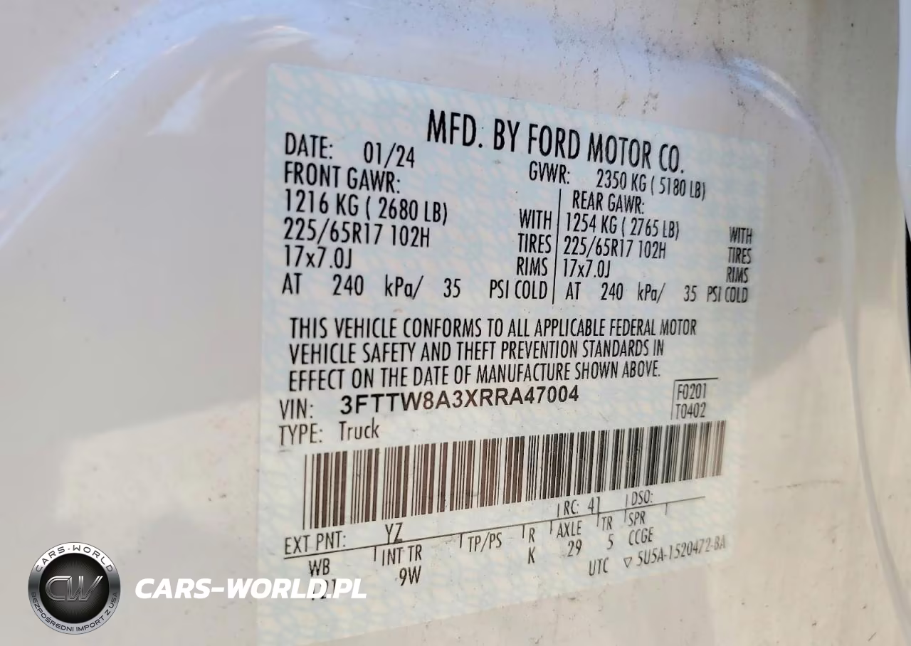 2024 Ford Maverick Xl VIN:3FTTW8A3XRRA47004 - 12
