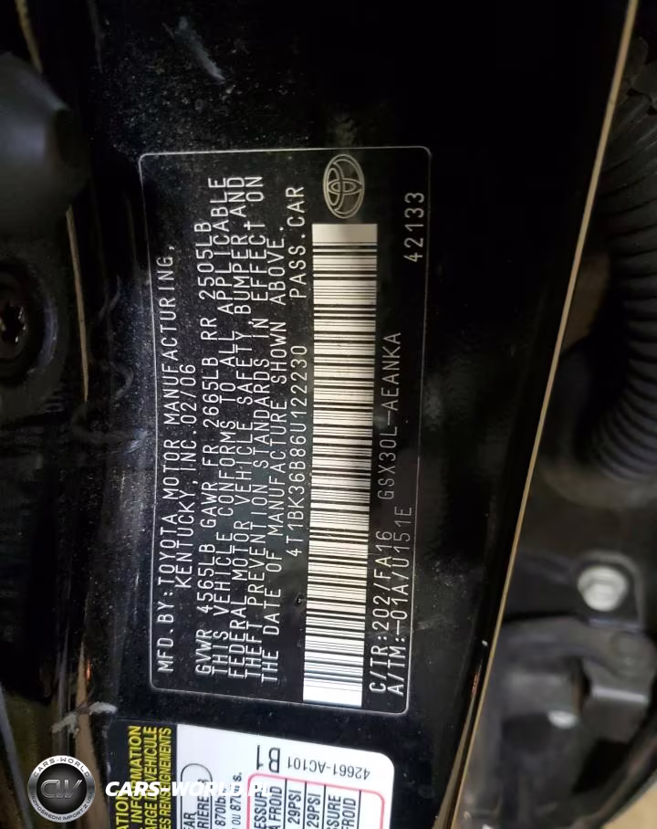 2006 Toyota Avalon Xl VIN:4T1BK36B86U122230 - 13