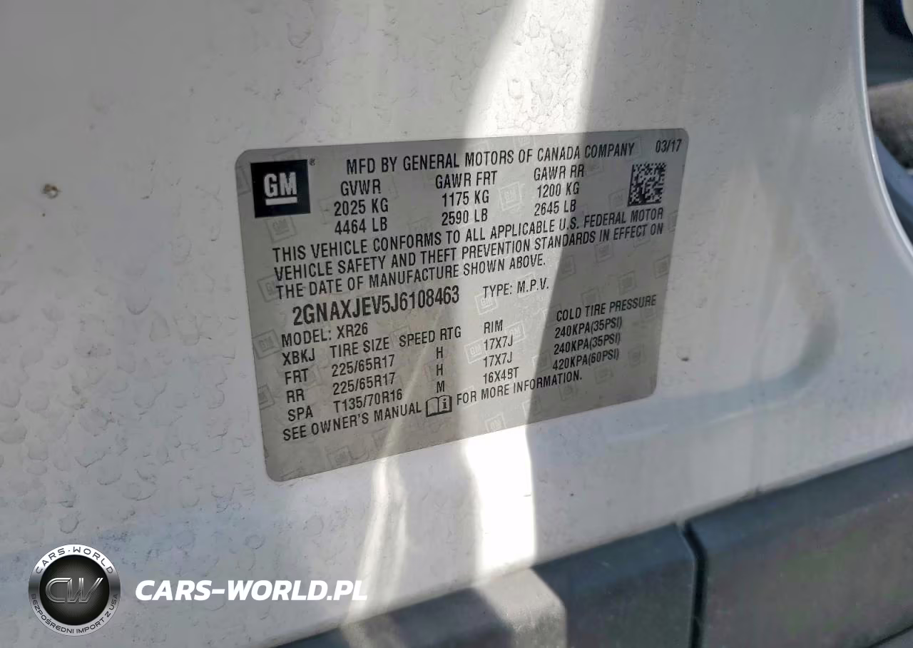 2018 Chevrolet Equinox Lt VIN:2GNAXJEV5J6108463 - 13