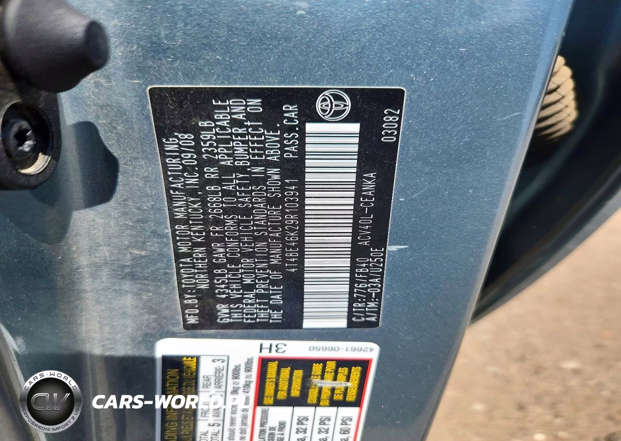 2009 Toyota Camry Le VIN:4T4BE46K29R103941 - 12