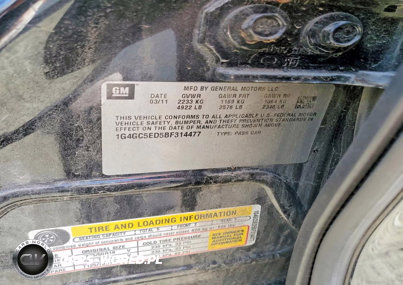 2011 Buick Lacrosse Cxl VIN:1G4GC5ED5BF314477 - 25