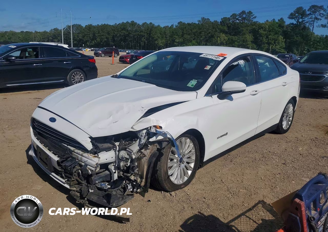2016 Ford Fusion S Hybrid VIN:3FA6P0UU7GR126584 - 1
