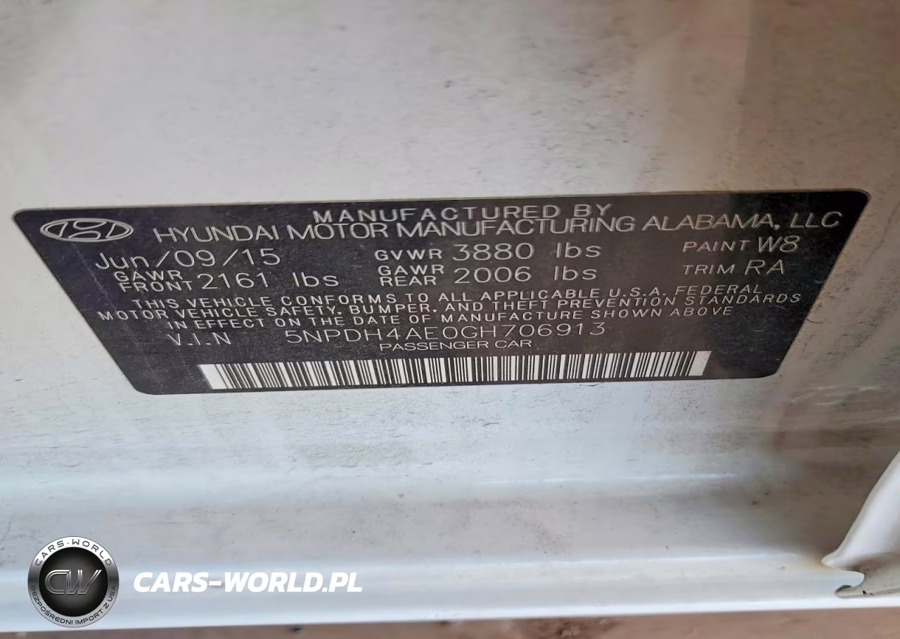 2016 Hyundai Elantra Se VIN:5NPDH4AE0GH706913 - 13
