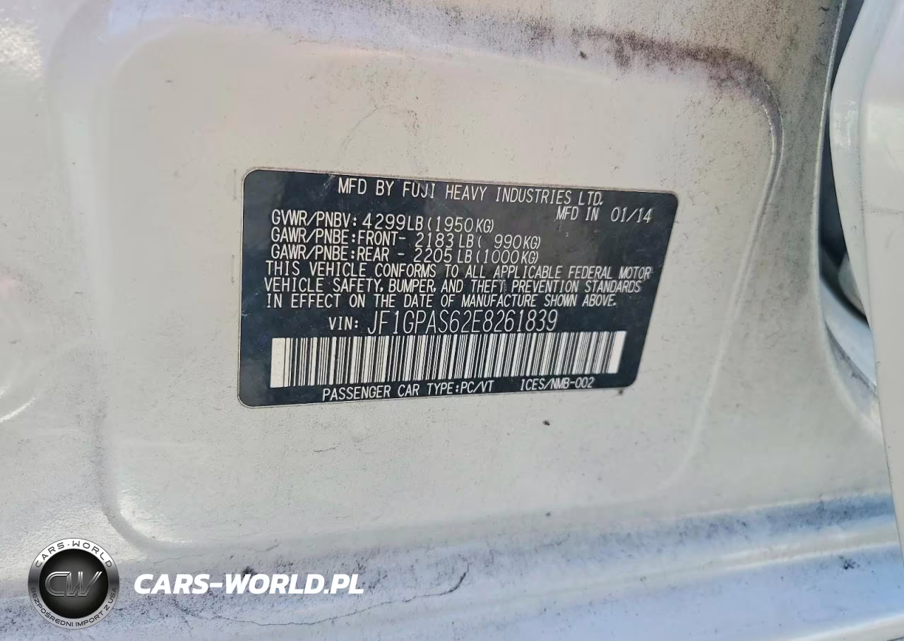2014 Subaru Impreza Sport Limited VIN:JF1GPAS62E8261839 - 12