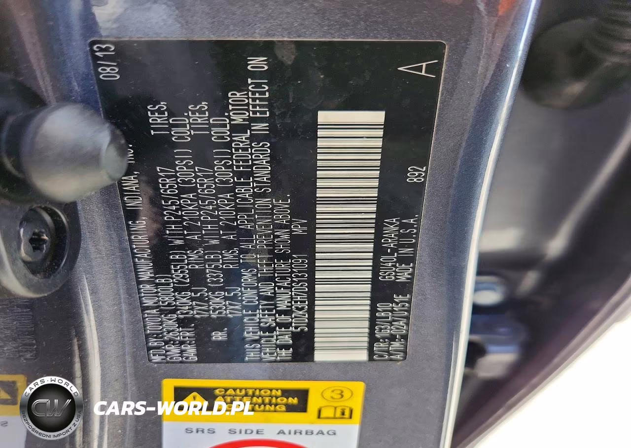 2013 Toyota Highlander Se VIN:5TDZK3EH7DS131091 - 13