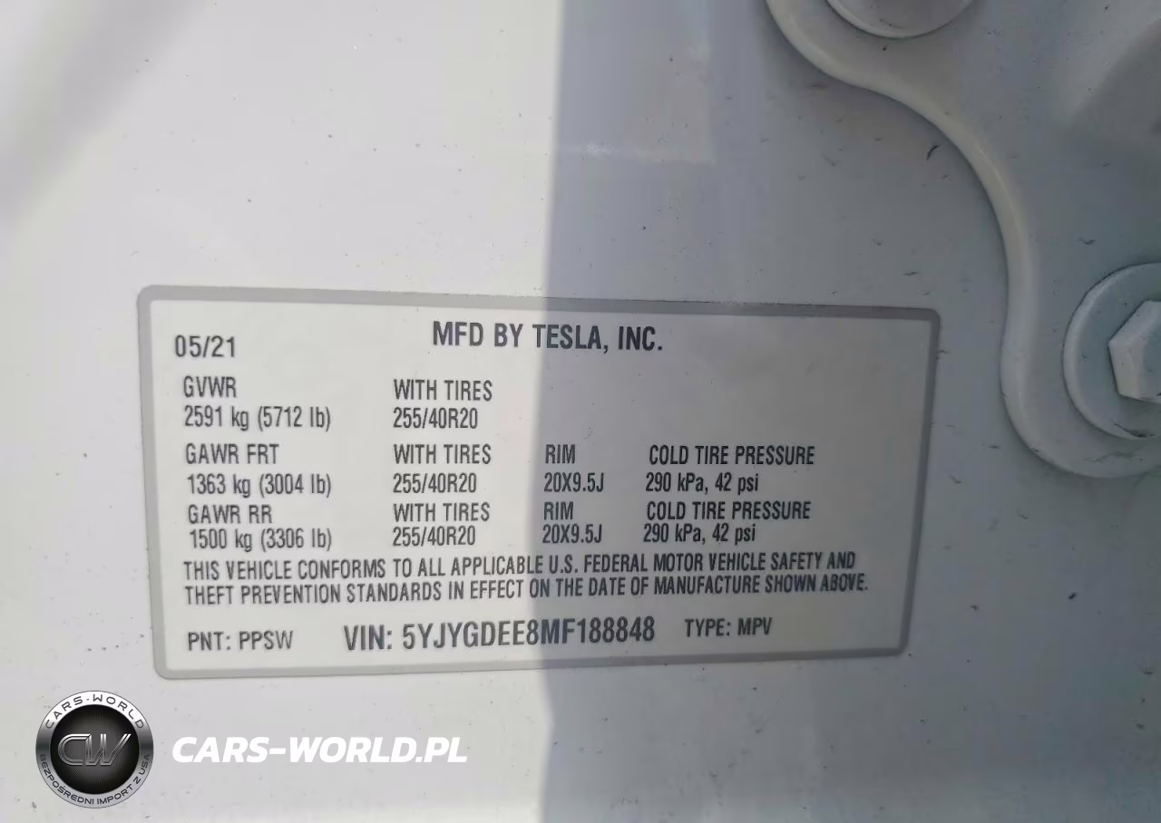 2021 Tesla Model Y VIN:5YJYGDEE8MF188848 - 12