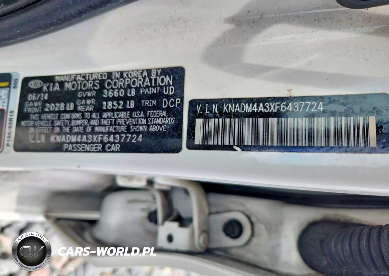 2015 Kia Rio Lx VIN:KNADM4A3XF6437724 - 12