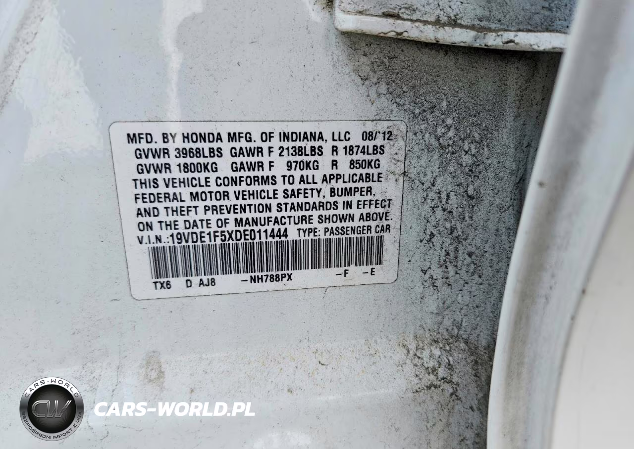 2013 Acura Ilx 20 Premium VIN:19VDE1F5XDE011444 - 12