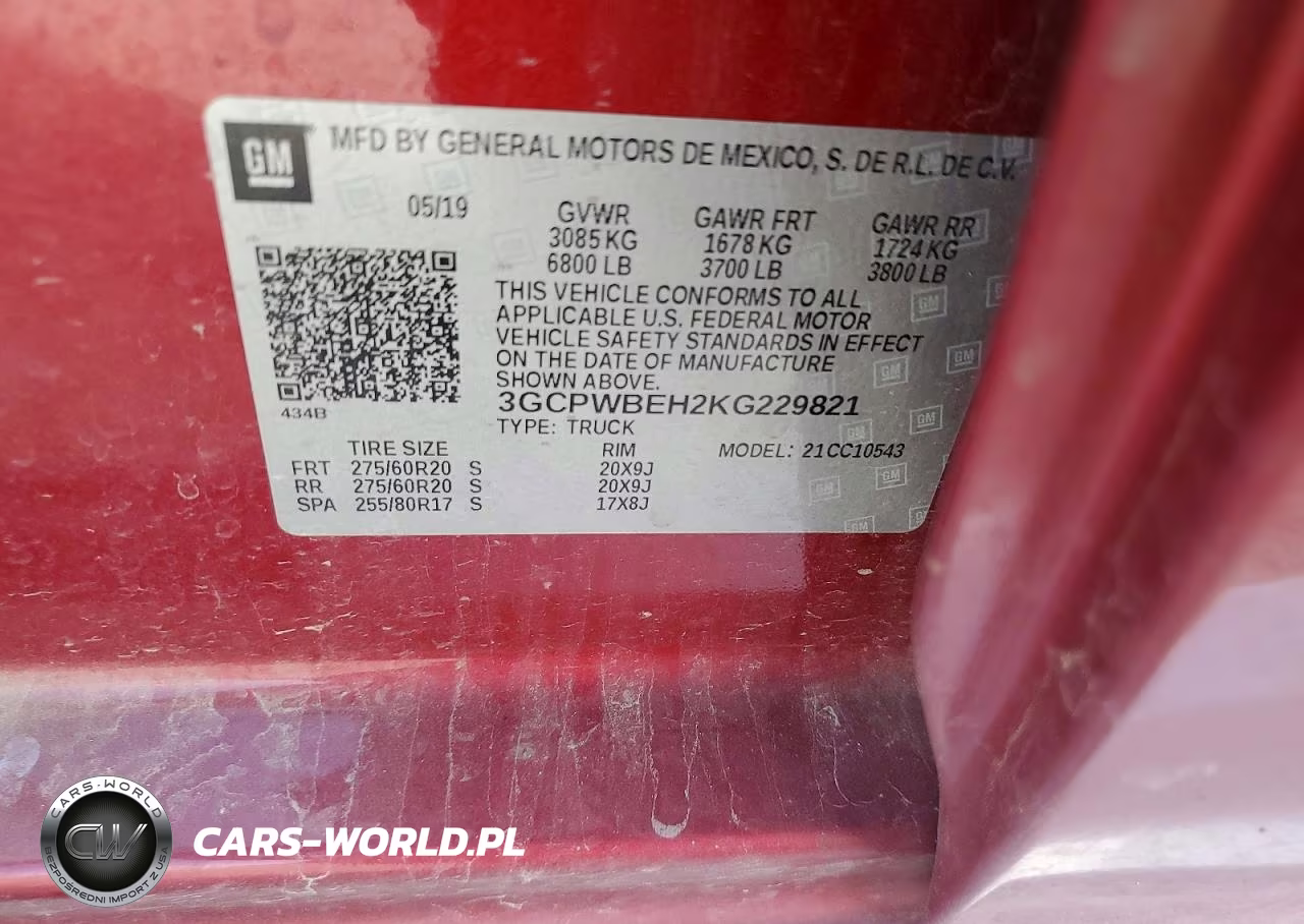 2019 Chevrolet Silverado C1500 Custom VIN:3GCPWBEH2KG229821 - 12