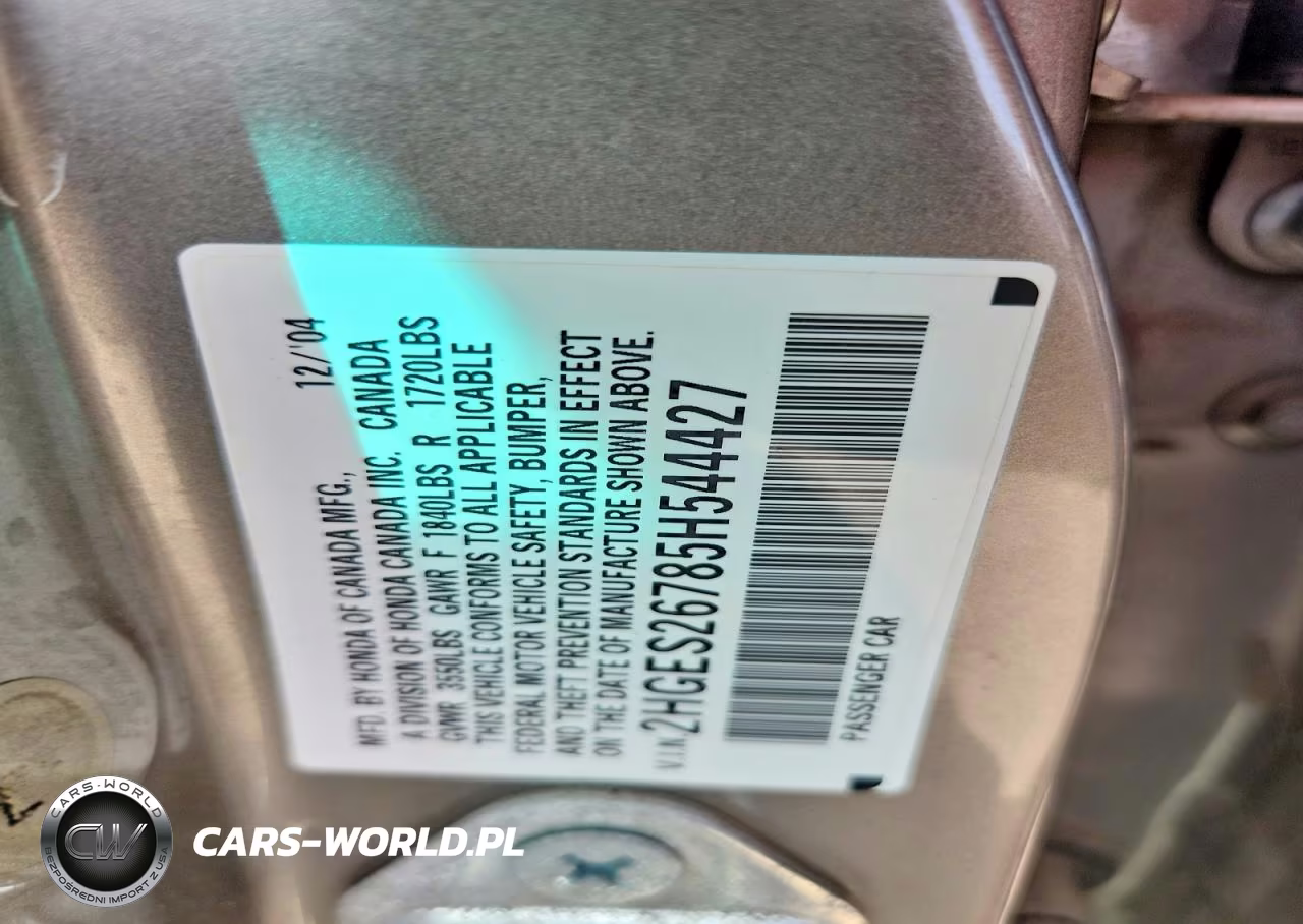 2005 Honda Civic Ex VIN:2HGES26785H544427 - 12
