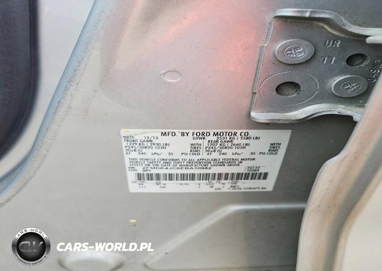 2014 Ford Edge Sel VIN:2FMDK4JC6EBA10982 - 12